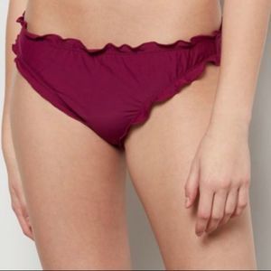 Rue21 Burgundy  Cheeky Bikini Bottoms Small NWT